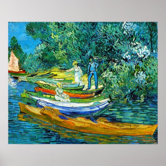 Rowing Boats (van Gogh) Poster (Voorkant)