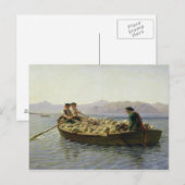 Rowing-boot, 1863 briefkaart (Voorkant / Achterkant)