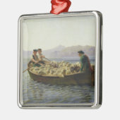 Rowing-boot, 1863 metalen ornament (Links)