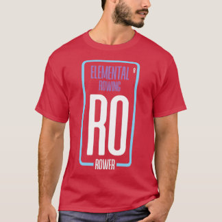 rowing canoe boat paddle row kayak rower 8 t-shirt