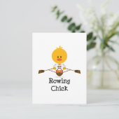 Rowing Chick Briefkaart (Staand voorkant)