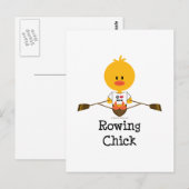 Rowing Chick Briefkaart (Voorkant / Achterkant)