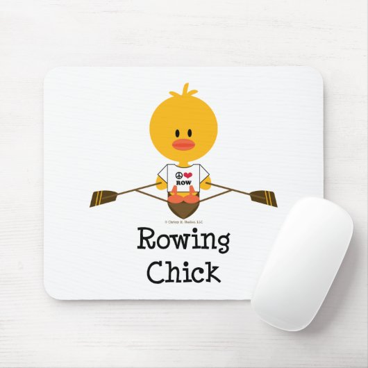 Rowing Chick Mousepad Muismat (Met muis)