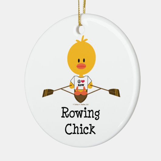 Rowing Chick Ornament (Links)