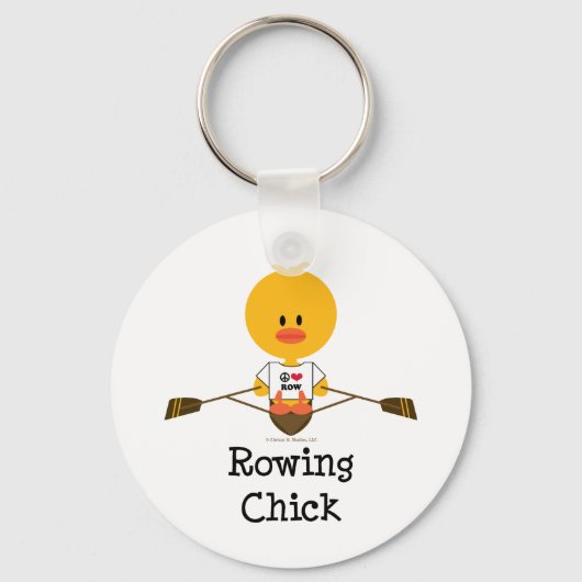 Rowing Chick Sleutelhanger (Voorkant)