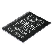 Rowing Christmas Ornament Rower Crew Gifts Notitieboek (Linkerzijde)