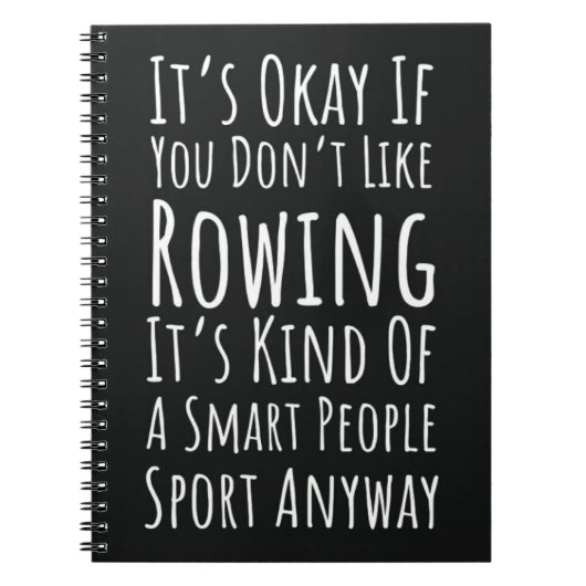 Rowing Christmas Ornament Rower Crew Gifts Notitieboek (Voorkant)