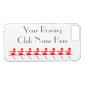 Rowing Club, sculppictogram in rood Case-Mate iPhone Case (Achterkant (Horizontaal))