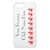 Rowing Club, sculppictogram in rood Case-Mate iPhone Case (Achterkant)
