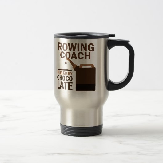 Rowing Coach (Funny) Chocolade Reisbeker (Rechts)