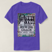 Rowing Coach Funny Retro T-shirt (Design voorkant)