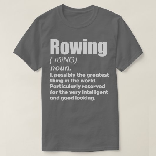 Rowing coach girl player gift t-shirt (Design voorkant)