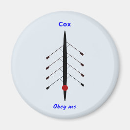 Rowing cox gehoorzaamt me magneet