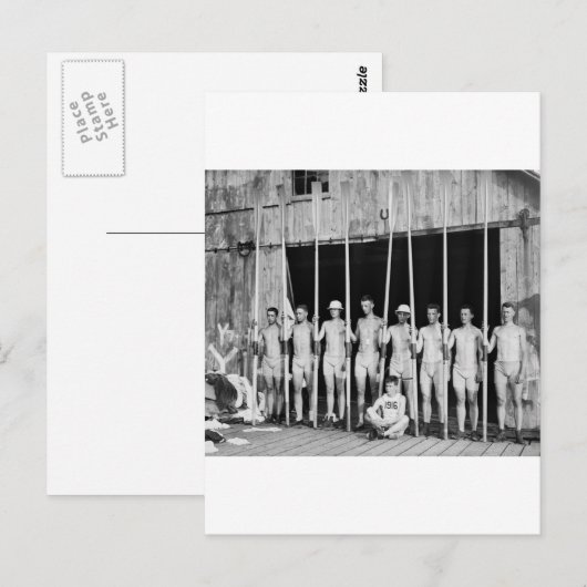 Rowing Crew, 1916 Briefkaart (Voorkant / Achterkant)