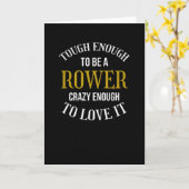 Rowing Gifts for Rowers Rowing Crew Rowing Boat Kaart (Gele Bloem)
