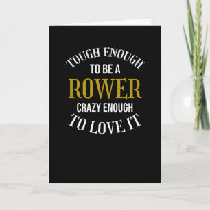 Rowing Gifts for Rowers Rowing Crew Rowing Boat Kaart