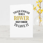 Rowing Gifts for Rowers Rowing Crew Rowing Boat Kaart (Gele Bloem)