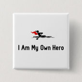 Rowing Hero Vierkante Button 5,1 Cm (Voorkant)