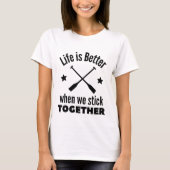 Rowing: het leven is beter als we samen blijven. t-shirt (Voorkant)