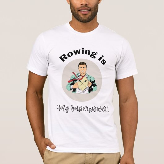 Rowing is mijn superkracht t-shirt (Voorkant)