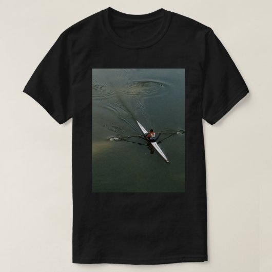 Rowing Kayaking op de rivier T-shirt (Design voorkant)
