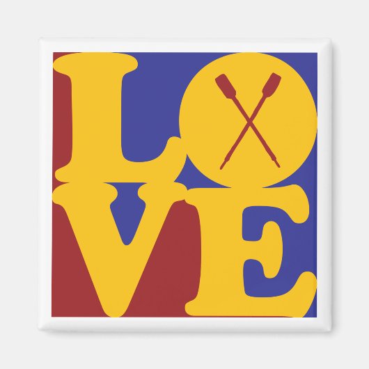 Rowing Love Magneet (Voorkant)