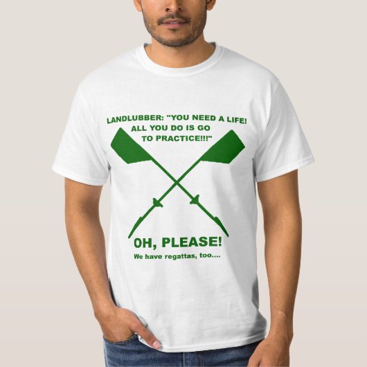 Rowing Meme (bos groen) T-shirt (Voorkant)