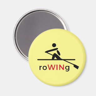 RoWINg motivatie geel Magneet