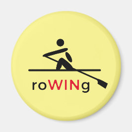 RoWINg motivatie geel Magneet