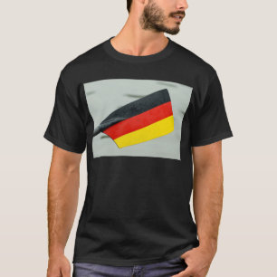 Rowing oar with German flag T-shirt