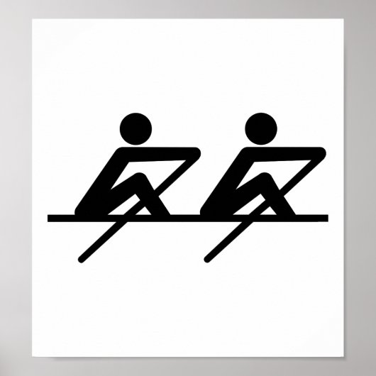 Rowing paddle team poster (Voorkant)