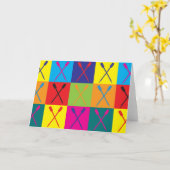 Rowing Pop Art Kaart (Gele Bloem)