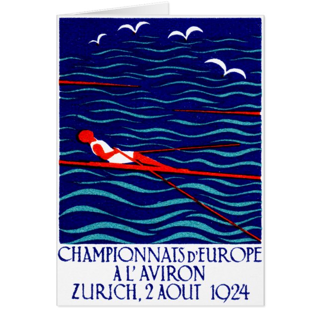 Rowing Poster Zürich 1924 (Voorkant)