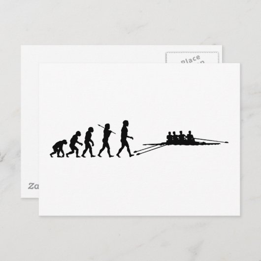 Rowing Racing Shell Sport Briefkaart (Voorkant / Achterkant)