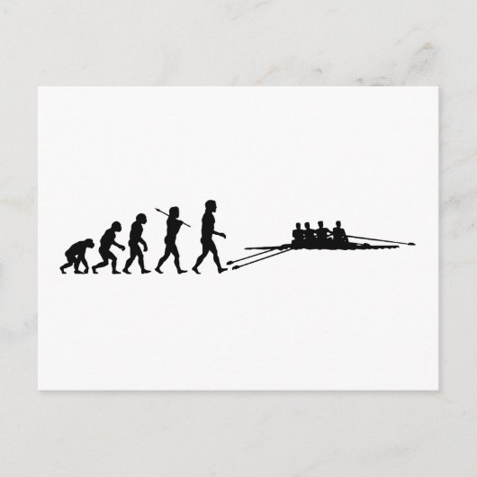 Rowing Racing Shell Sport Briefkaart (Voorkant)