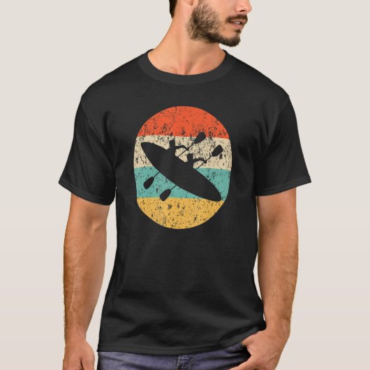 Rowing Retro Style Crew Sunset Grunge T-shirt (Voorkant)