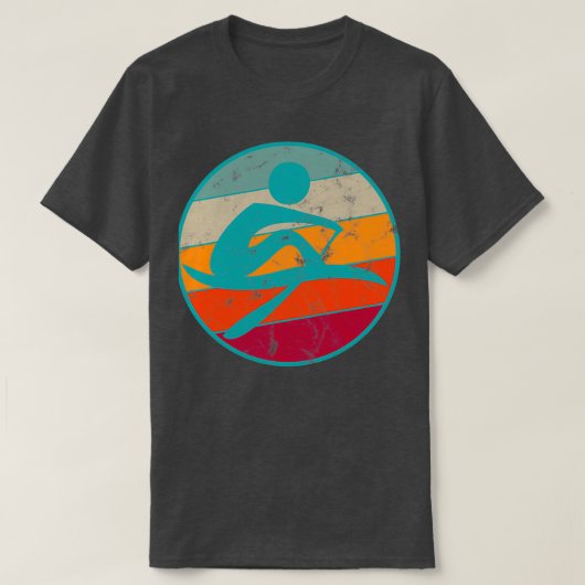 Rowing Row Retro 2 T-shirt (Design voorkant)