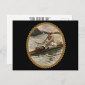 Rowing Scull voor vrouwen op het mooie meer Briefkaart (Voorkant / Achterkant)