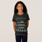 Rowing Team Funny Noel Gift Ugly KerstSweater T-shirt (Voorkant volledig)