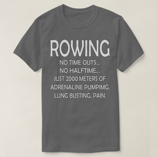 Rowing van 2000 meter t-shirt (Design voorkant)