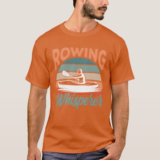 Rowing Whisperer Crew Row Rower Sports retro retro T-shirt (Voorkant)