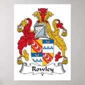 Rowley Family Crest Poster (Voorkant)