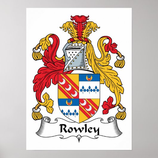 Rowley Family Crest Poster (Voorkant)