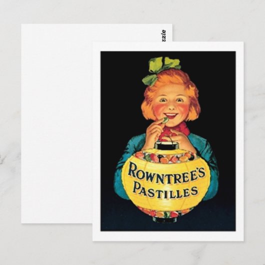 Rowntree's Pastilles  Snoep AD Briefkaart (Voorkant / Achterkant)