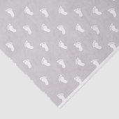 ROWS VAN PASTEL GRAY BABY FEET TISSUEPAPIER (Detail)