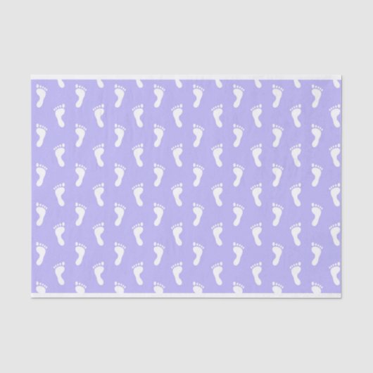 ROWS VAN PASTEL LAVENDER PAARSE BABY TISSUEPAPIER (Voorkant)