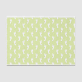 ROWS VAN PASTEL LIME GREEN BABY FEET TISSUEPAPIER