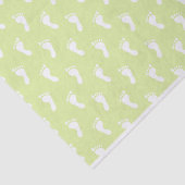 ROWS VAN PASTEL LIME GREEN BABY FEET TISSUEPAPIER (Detail)