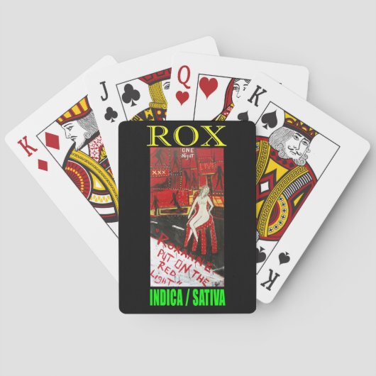 ROX INDICA SATIVA POKERKAARTEN (Achterkant)