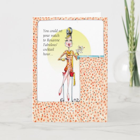 Roxanne Fabulous verjaardag of vriendschapskaart Kaart (Voorkant)